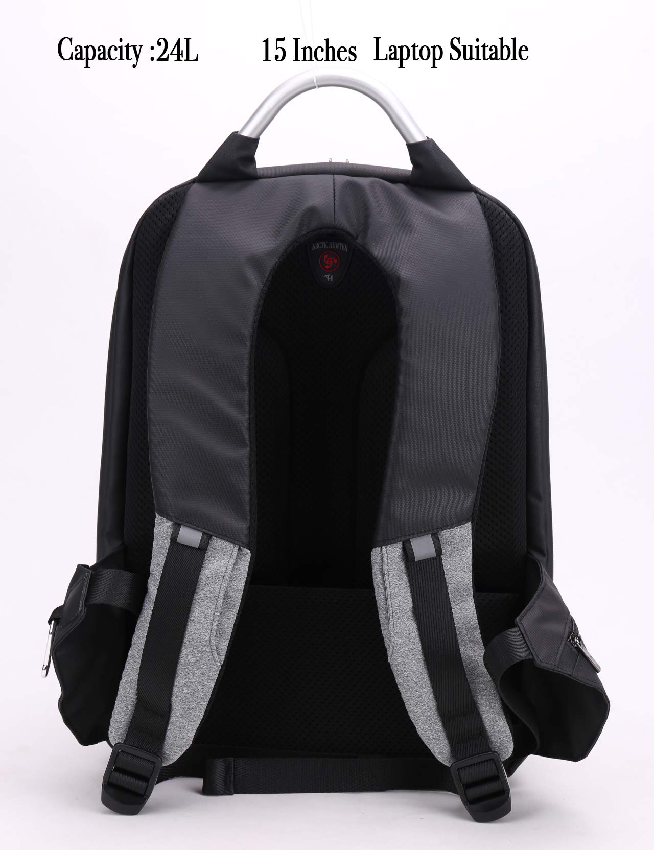 Classic Business Laptop Bag, Waterproof Anti theft Work Backpack with USB Charging Port for Men and Women